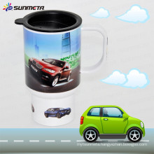 Sunmeta New Arrival Hot Selling Printing Sublimation Plastic Car Mug